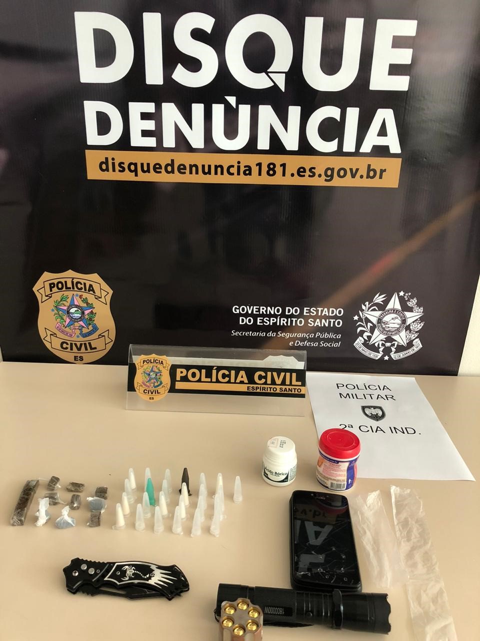 Disque Denúncia 181 OperaÇÃo Policial Prende Acusado De TrÁfico De Drogas